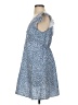 Unbranded 100% Polyester Print Blue Casual Dress Size S - photo 5