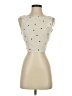 Shein 100% Polyester Ivory Sleeveless Blouse Size 2 - photo 1