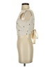Shein 100% Polyester Ivory Sleeveless Blouse Size 2 - photo 5