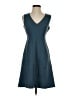 Ann Taylor Solid Teal Casual Dress Size 2 - photo 1