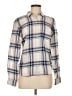 UNTUCKit Plaid Blue Ivory Long Sleeve Button-Down Shirt Size 6 - photo 1