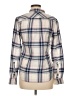 UNTUCKit Plaid Blue Ivory Long Sleeve Button-Down Shirt Size 6 - photo 2