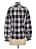 UNTUCKit 100% Cotton Plaid Blue Ivory Long Sleeve Button-Down Shirt Size 0 - photo 2