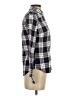 UNTUCKit 100% Cotton Plaid Blue Ivory Long Sleeve Button-Down Shirt Size 0 - photo 4