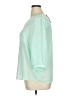 Elle 100% Polyester Green 3/4 Sleeve Blouse Size XL - photo 5