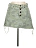Mud Pie 100% Cotton Camo Green Denim Skirt Size XS - photo 1