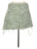 Mud Pie 100% Cotton Camo Green Denim Skirt Size XS - photo 2