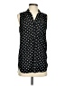 Myrtlewood 100% Polyester Polka Dots Black Sleeveless Blouse Size S - photo 1