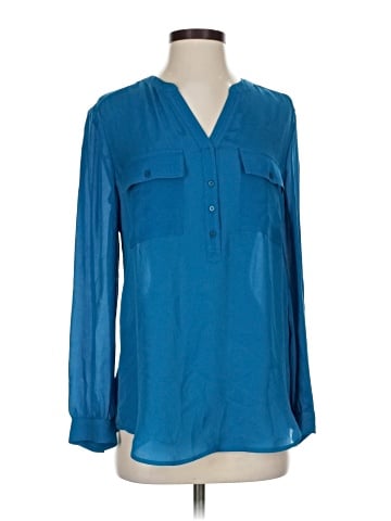 Joie Long Sleeve Silk Top (view 1)
