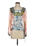BCBGMAXAZRIA Blue Long Sleeve Blouse Size XXS - photo 1