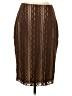 Kay Unger 100% Polyester Chevron-herringbone Brown Formal Skirt Size 4 - photo 1