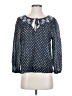 Point Sur Blue 3/4 Sleeve Blouse Size S - photo 1