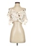 OML 100% Polyester Floral Ivory Tank Top Size S - photo 1