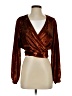 Lovers + Friends 100% Polyester Brown Long Sleeve Blouse Size XXS - photo 1