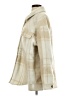 Ghanda 100% Polyester Plaid Ivory Coat Size M - photo 5