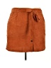 Shein 100% Polyester Solid Brown Casual Skirt Size 3X - photo 1