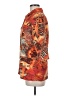 Chico's 100% Polyester Animal Print Orange 3/4 Sleeve Blouse Size Med (1) - photo 5