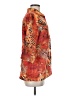 Chico's 100% Polyester Animal Print Orange 3/4 Sleeve Blouse Size Med (1) - photo 4