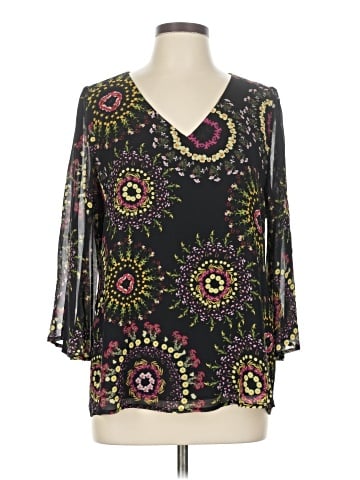 Ecru 3/4 Sleeve Blouse (view 1)