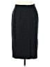 Max Mara 100% Cotton Tweed Gray Green Formal Skirt Size 14 - photo 2