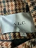A.L.C. Plaid Brown Coat Size S - photo 6