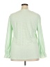 Unbranded Stripes Green Long Sleeve Blouse Size 2X - photo 2