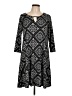 Espresso Argyle Black Casual Dress Size L - photo 1