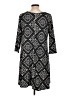 Espresso Argyle Black Casual Dress Size L - photo 2
