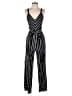Harper Heritage 100% Rayon Stripes Black Jumpsuit Size M - photo 1