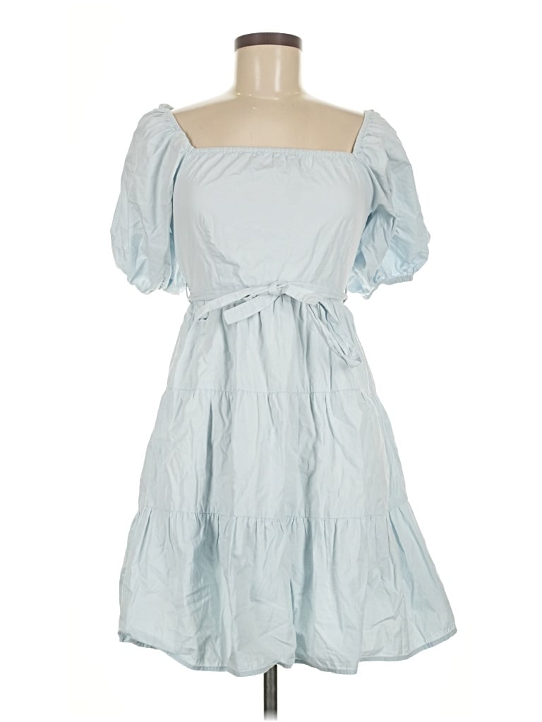 Pre-owned Sim & Sam Casual Dress In Blue