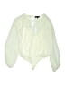 1.State 100% Polyester Ivory Long Sleeve Blouse Size S - photo 1