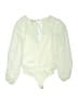 1.State 100% Polyester Ivory Long Sleeve Blouse Size S - photo 2