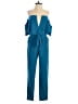 Bebe Color Block Blue Jumpsuit Size 00 - photo 1