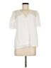 Shein 100% Polyester Ivory Short Sleeve Blouse Size 6 - photo 1