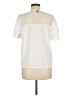 Shein 100% Polyester Ivory Short Sleeve Blouse Size 6 - photo 2
