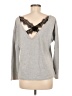Shein Gray Long Sleeve Top Size M - photo 2