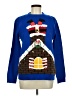 Forever 21 Graphic Blue Pullover Sweater Size M - photo 1