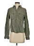 Express 100% Lyocell Green Long Sleeve Button-Down Shirt Size S - photo 1