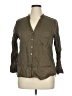 Zara Basic Brown 3/4 Sleeve Button-Down Shirt Size XL - photo 1