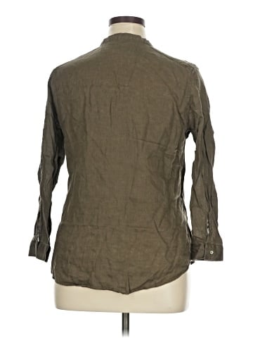Zara Basic 3/4 Sleeve Button-Down Shirt (view 2)