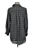 Something Navy 100% Viscose Plaid Gray 3/4 Sleeve Button-Down Shirt Size M - photo 2