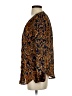 Bellatrix 100% Polyester Paisley Gold Long Sleeve Blouse Size S - photo 5