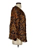 Bellatrix 100% Polyester Paisley Gold Long Sleeve Blouse Size S - photo 4