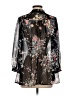 Bellatrix 100% Polyester Floral Black 3/4 Sleeve Blouse Size S - photo 2