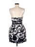 BCBGMAXAZRIA 100% Polyester Graphic Silver Cocktail Dress Size 6 - photo 2