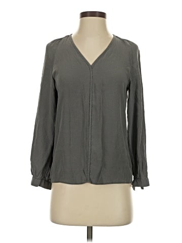 Tucker Long Sleeve Silk Top (view 1)