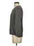 Tucker 100% Silk Gray Long Sleeve Silk Top Size P (petite) - photo 5