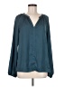 maette Teal Long Sleeve Blouse Size M - photo 1