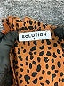 Solutions Animal Print Brown Long Sleeve Blouse Size S - photo 7