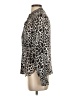 Hale Bob Animal Print Silver Long Sleeve Blouse Size XS - photo 5